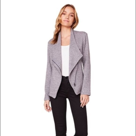 BB Dakota Off the Clock Knit Zip Jacket size Medium, New - Picture 1 of 6